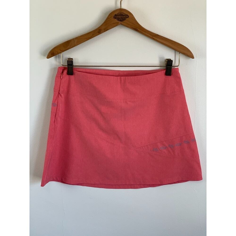 ALP N ROCK Embroidered Mini Wildblume Hybrid Skirt Coral 1 XS
